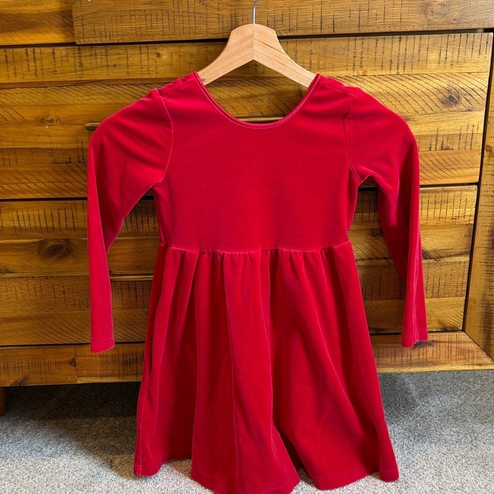 Hanna Andersson Red Velvet Kids Dress